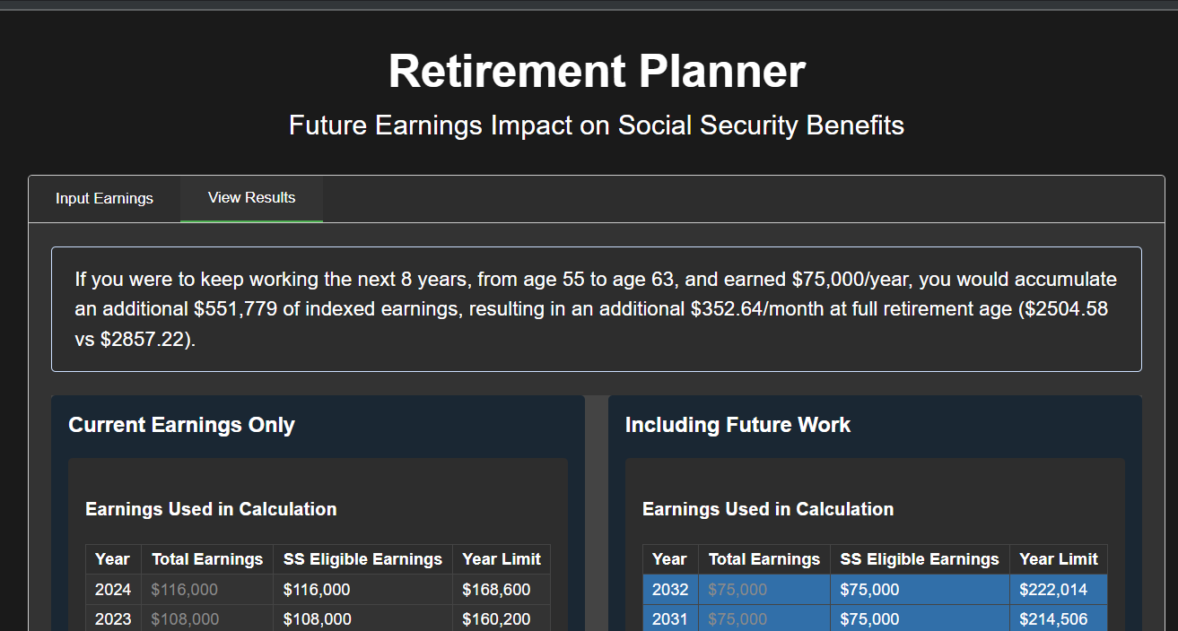 Retirement Planner